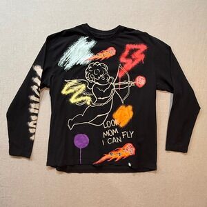 YoungLA Y2K Urban Graffiti Streetwear Long Sleeve‎ Shirt Men Large